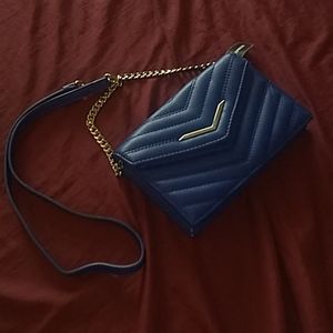 NWT Express Blue Quilted Crossbody